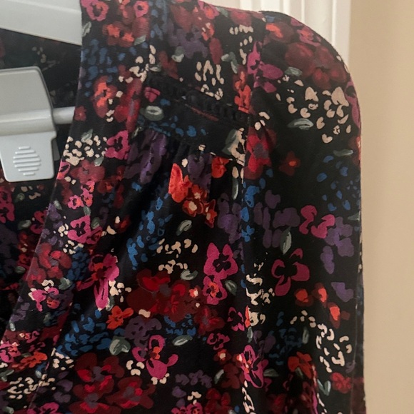 Fat Face Floral Blouse - Red and Blue - Picture 4 of 6